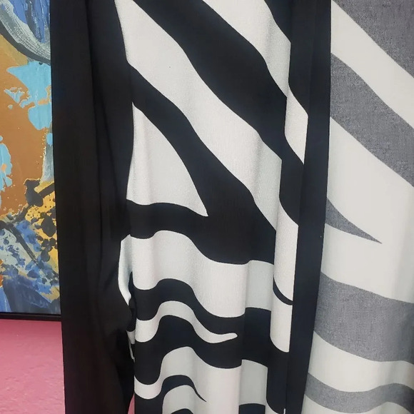 Chico's Knit Kit Zebra Print Jacket - Picture 3 of 7